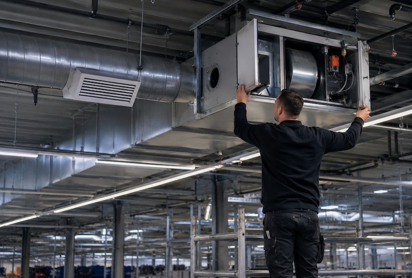 Reiniging van motor ventilatiekanaal.